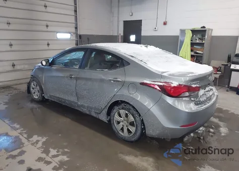 2016 Hyundai Elantra Se from USA, damaged, VIN 5NPDH4AE4GH678081